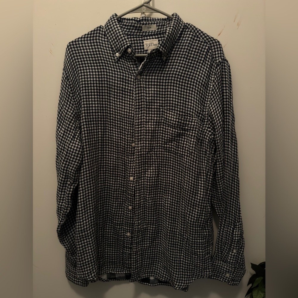 J. Crew Buffalo Plaid Casual Buttondown